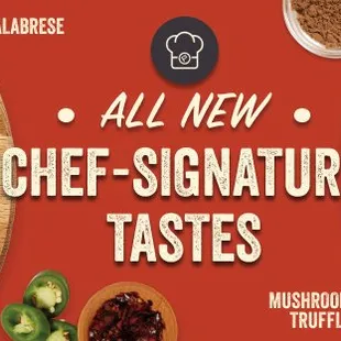 all new chef signature pizzas