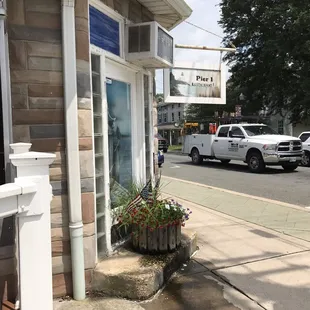 Original corner entrance on Main and East Cecil Ave West.