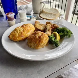 Crab cake, zucchini, twice-baked potato