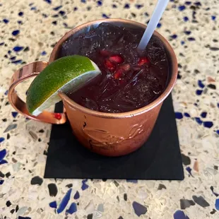 Winter Mule w Pomegranate