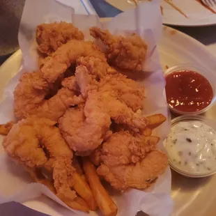 Shrimp basket with Cajun fries.
