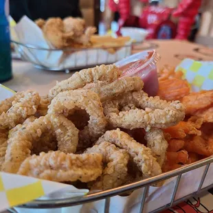 chicken wings and fried chicken, food