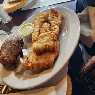 Fish and bake potatoe