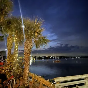 The view after sunset