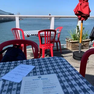 Our view from our table