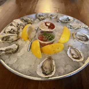 Dozen oysters