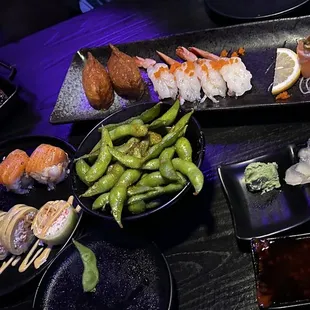food, sushi and sashimi, sushi, sashimi