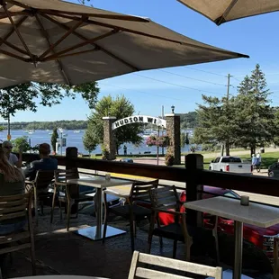 View from outdoor seating