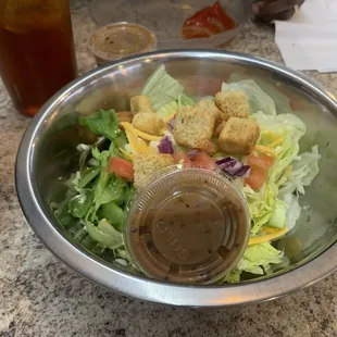 a salad in a bowl