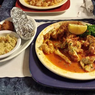 Grouper special. Severely lacked flavor. Meh. The hush puppies and rice pilaf were good though.