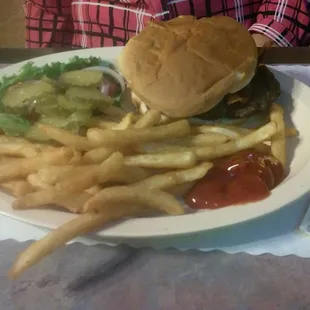 My wife's hamburger.