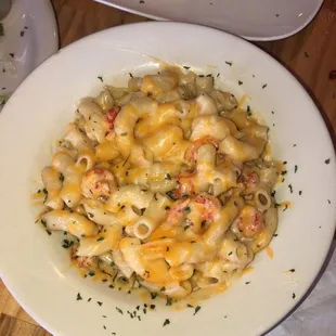 Crawfish Mac &amp; Cheese and Fried Calamari