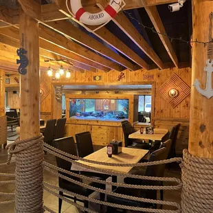 the dining area