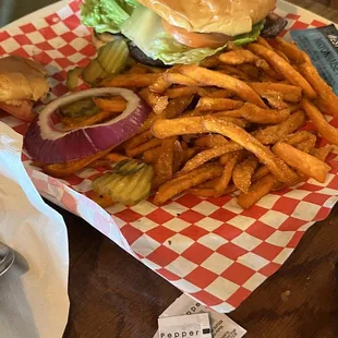 Biggest burger I e seen in a Looooong time