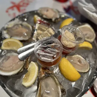 Half dozen oysters