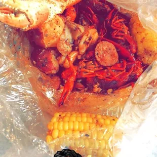 shrimp and corn