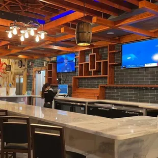 bar seating and bar