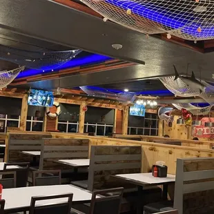 the inside of the restaurant