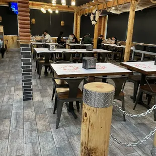 Lots of dining space
