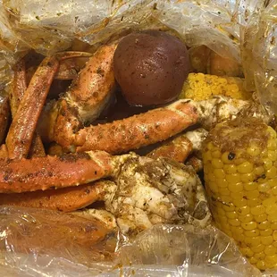 Garlic Buttered Snow Crabs