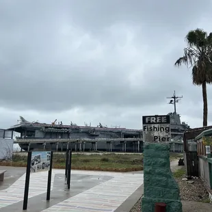 USS Lexington in background