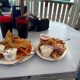 Fried Fish Platter Shrimp Bonanza