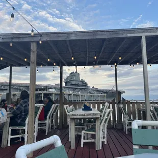 USS Lexington Patio view.