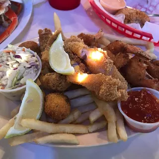 Fried Fish and Shrimp Platter