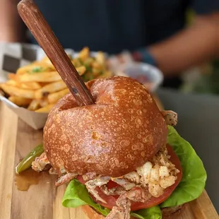 Soft shell crabs sandwich tasted good and affordable