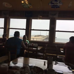 View from our table inside.