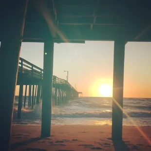 Hangout with your leftovers under the restaurant and watch the waves.
