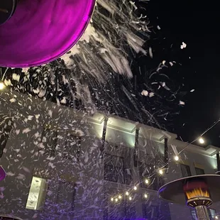 fireworks and confetti