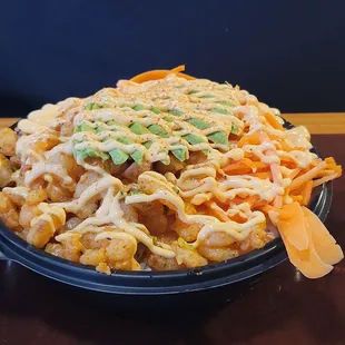 Dynamite shrimp bowl. Very good.