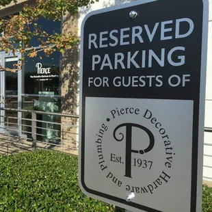 There is now plenty of parking! Park right by the entrance and see Pierce's new showroom today!