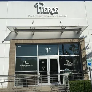 Even the front of Pierce's new building makes you excited for what's on the inside!