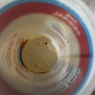 Dead bug in the coffee creamer brick.