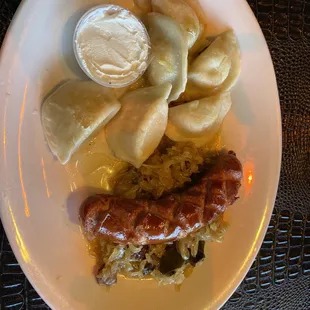 Polish Sausage &amp; Pierogi (Kielbasa &amp; Pierogi)