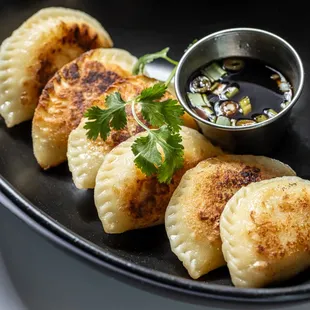 Shrimp and scallops Pierogi