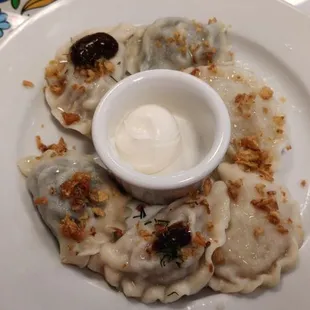 Assorted pierogies