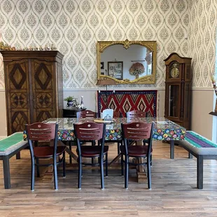 Inside the restaurant