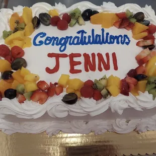 They make delicious cakes! We had them make a center layer of fruit.