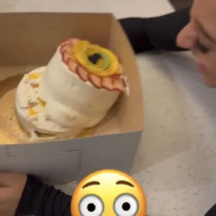 The big ass box my cake came in and tipped over in