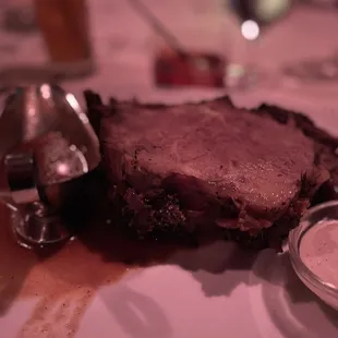 Bone in prime rib steak