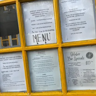 Menus