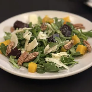 Arugula beet salad. Split into two to share.