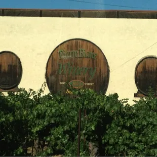 the entrance to the winery