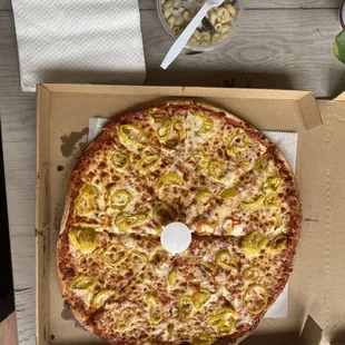 a pizza in a box