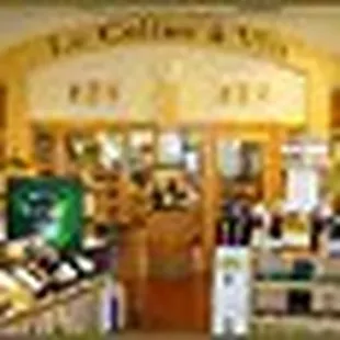 the entrance to the wine cellar