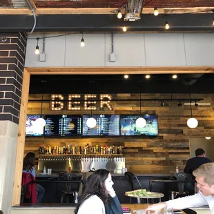 View from heated patio