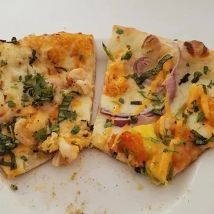 Sriracha shrimp and Thai slices